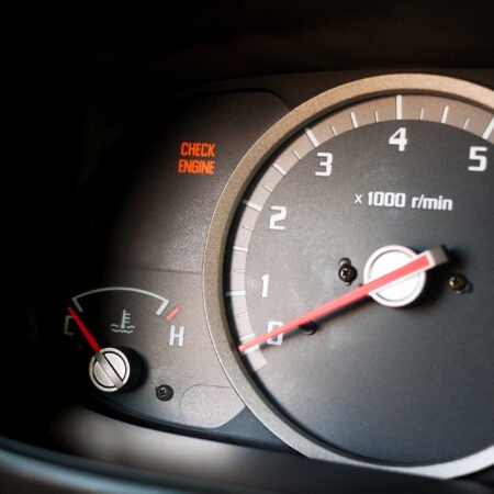 Check engine light on - Dashboard warning light